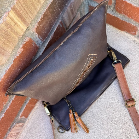 Percibal Artisian Leather Crossbody Fold-over bag | Etsy $155 - Picture 7 of 12